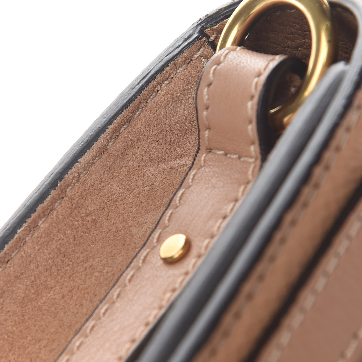 Chloe Calfskin Suede Small Nile Bracelet Bag Biscotti Beige 8 of 9