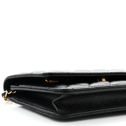 Chanel Caviar Quilted Wallet on Chain WOC Black 10 of 12