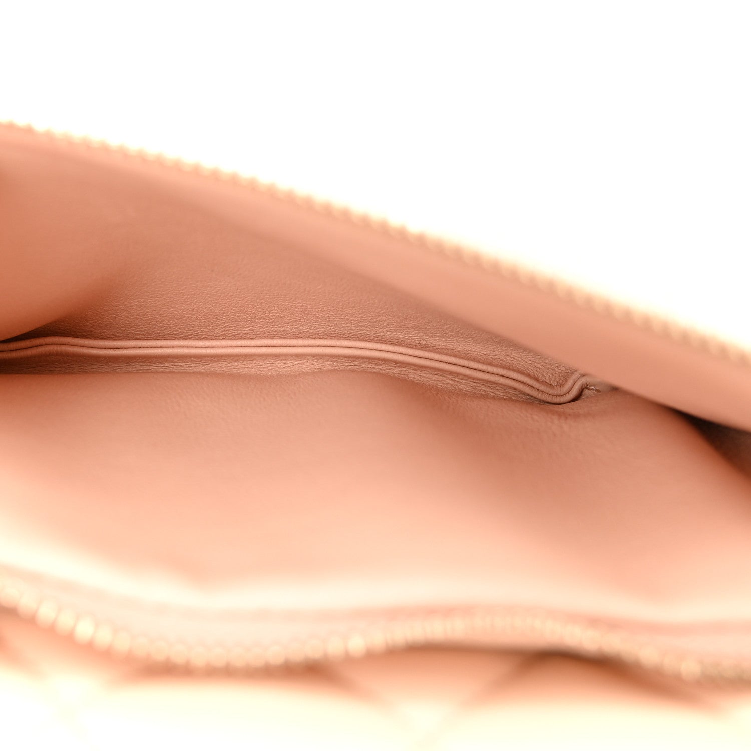 Chanel Lambskin Quilted Daily Zippy Crossbody Beige 6 of 13