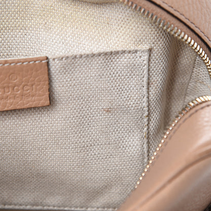 Gucci Pebbled Calfskin Small Soho Disco Bag Rose Beige 8 of 18