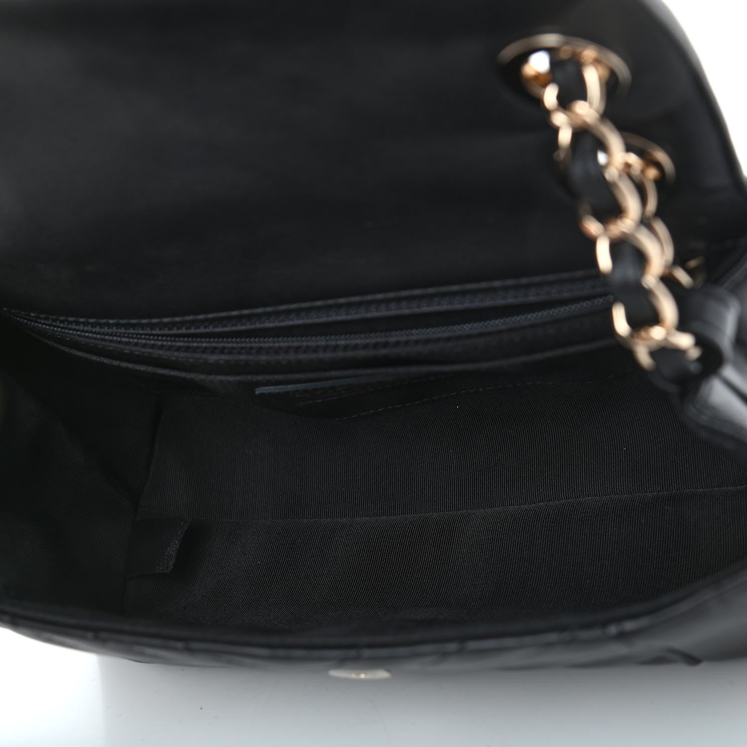 Chanel Calfskin Quilted Medium Daily Chevron Flap Black 4 of 4