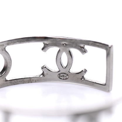 Chanel Metal Logo Cuff Silver 4 of 4