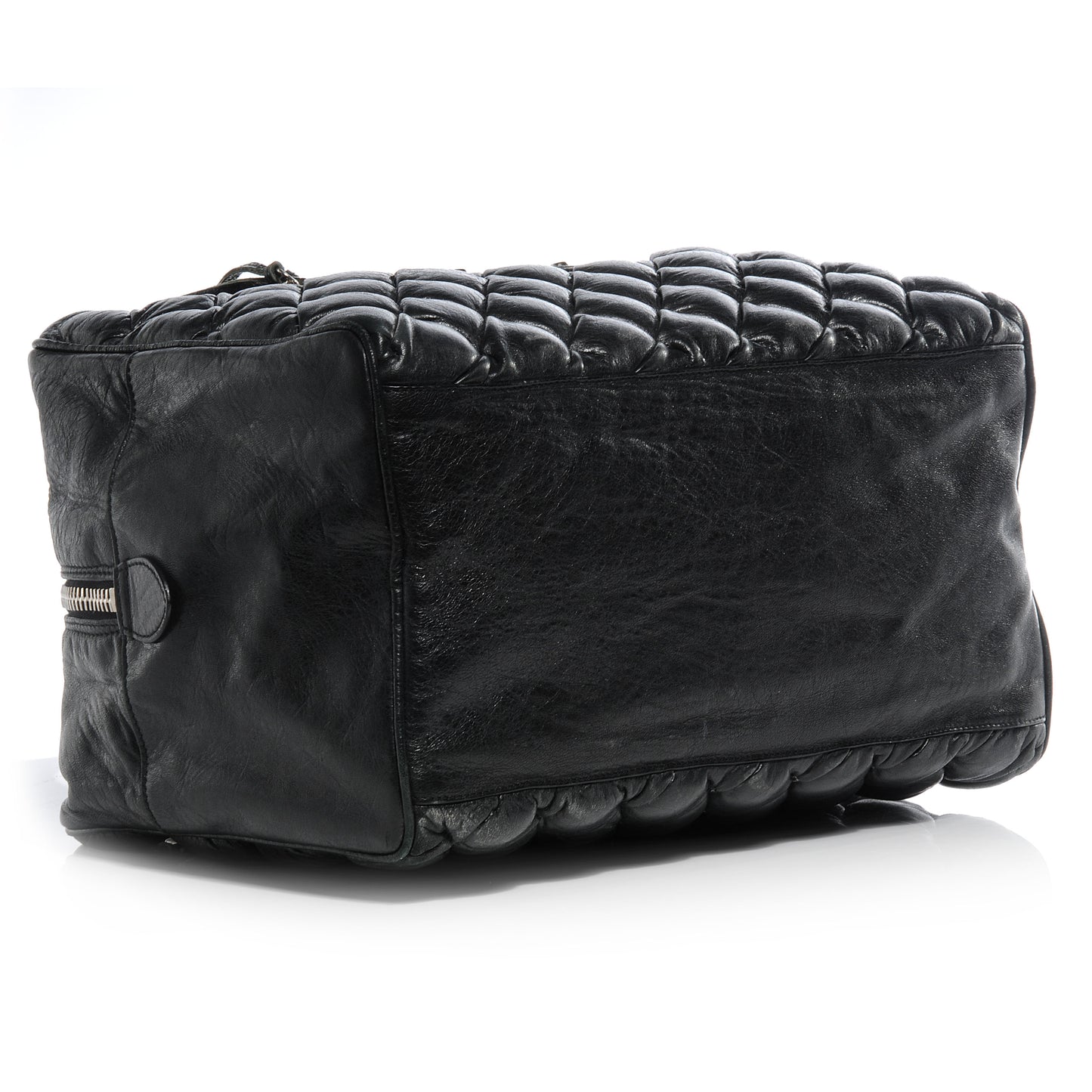 Chevre Quilted Matelasse MM Black