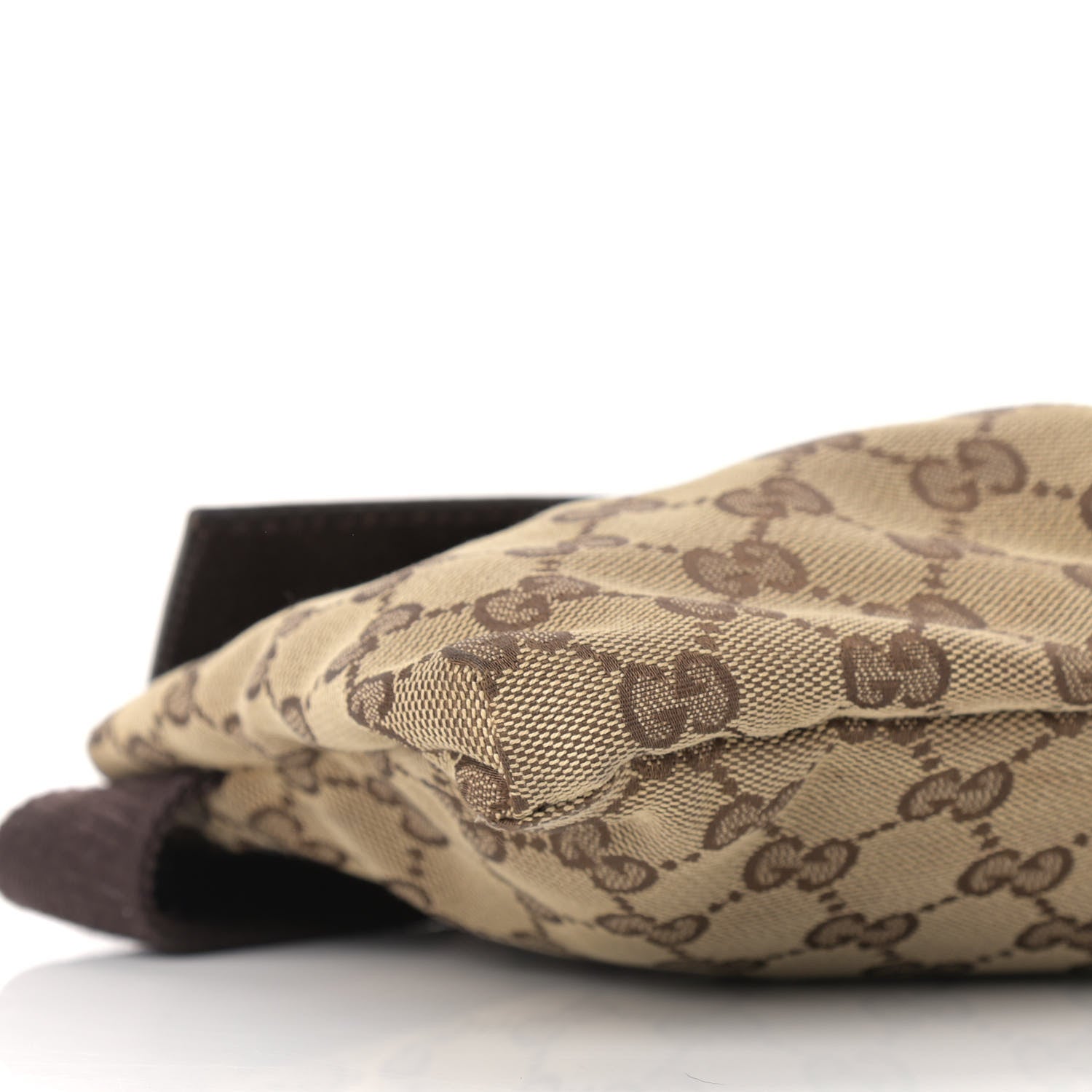 Gucci GG Monogram Double Pocket Belt Bag Dark Brown 7 of 11
