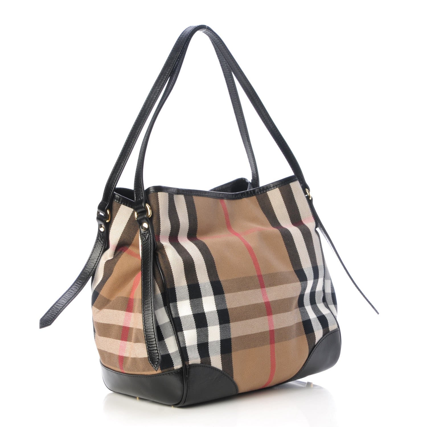Burberry House Check Small Canterbury Tote Black 3 of 9