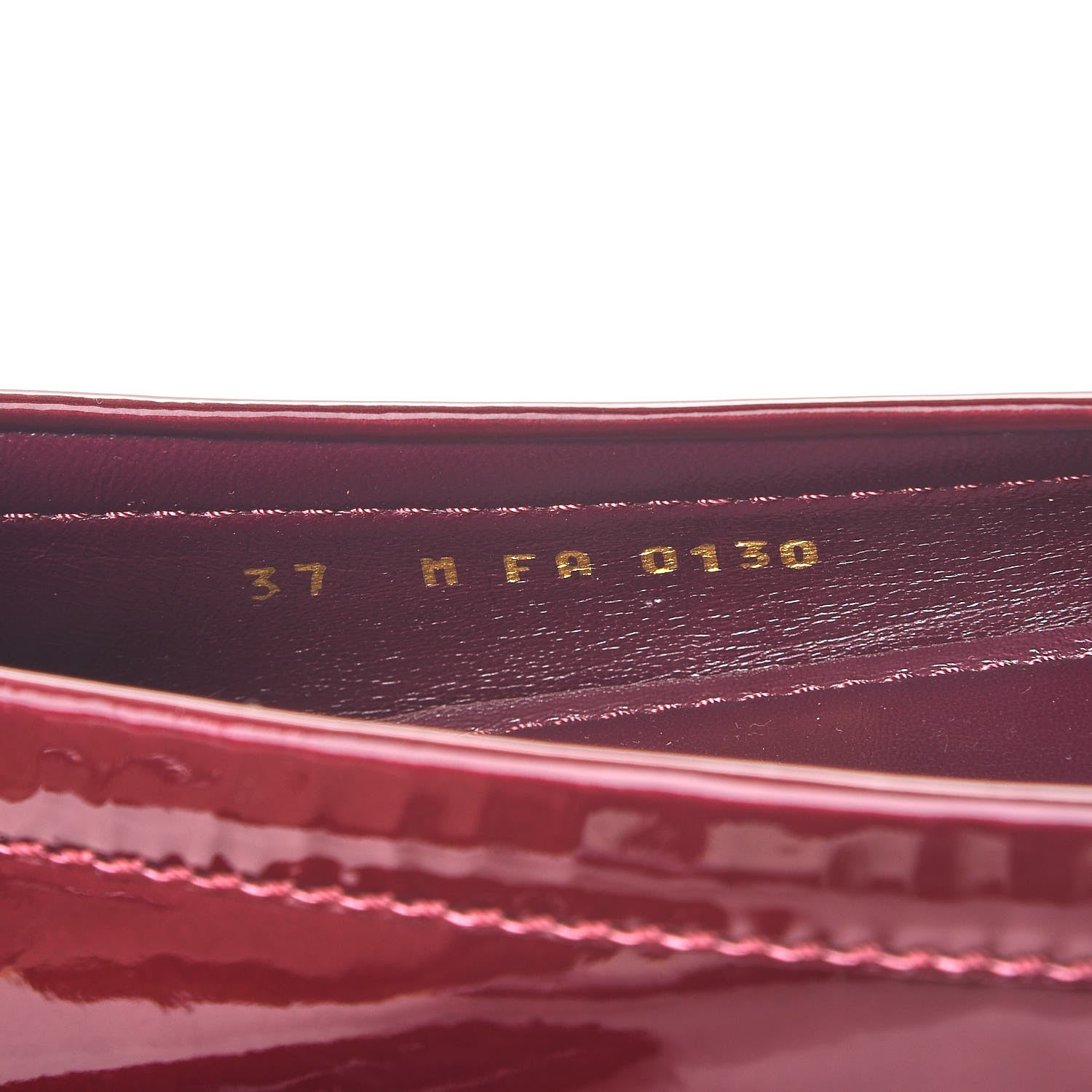 Louis Vuitton Patent Calfskin Oxford Loafers 37 Rouge Fauviste 8 of 8