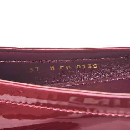 Louis Vuitton Patent Calfskin Oxford Loafers 37 Rouge Fauviste 8 of 8