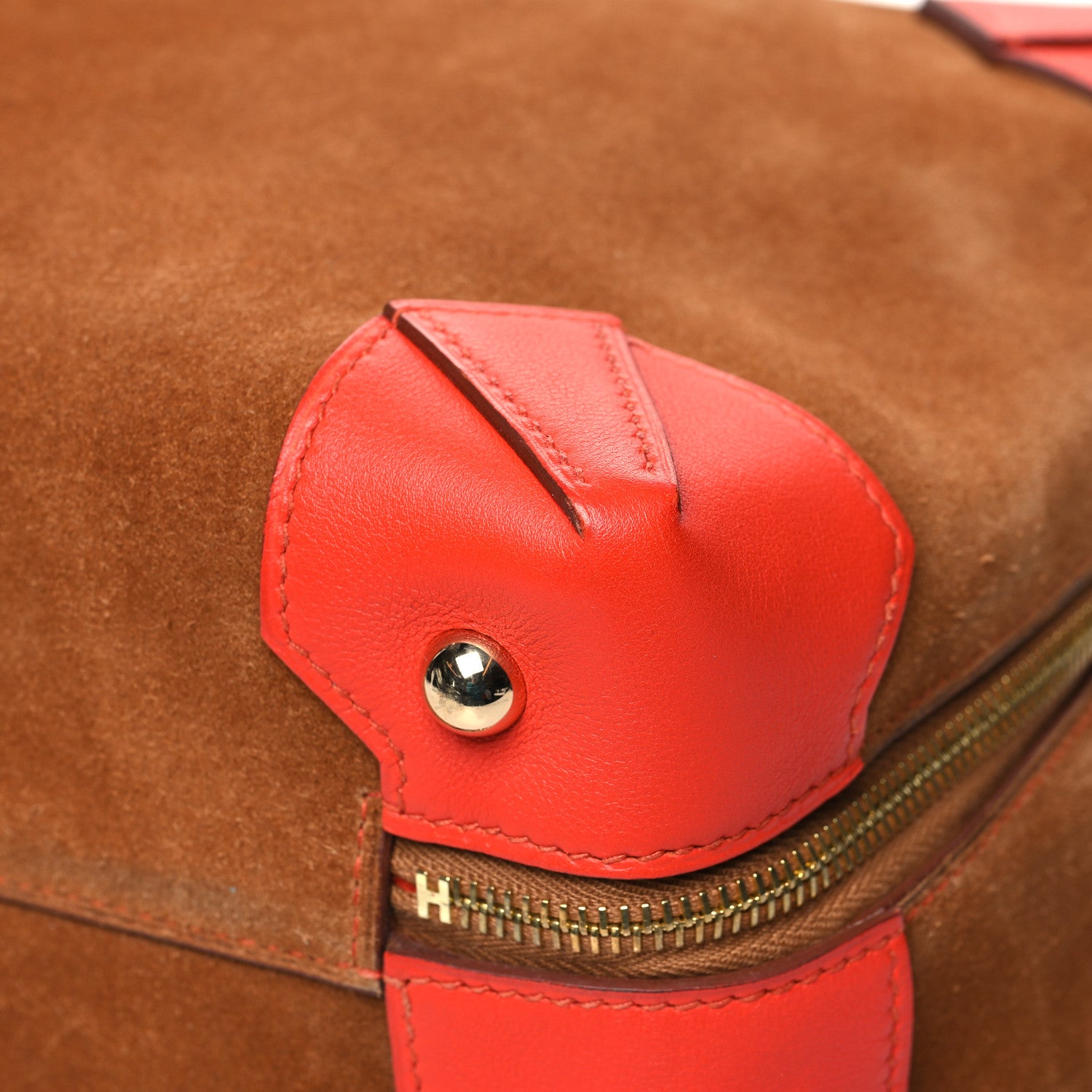 Hermes Veau Doblis Swift Maxibox 37 Chamois Capucine 9 of 13