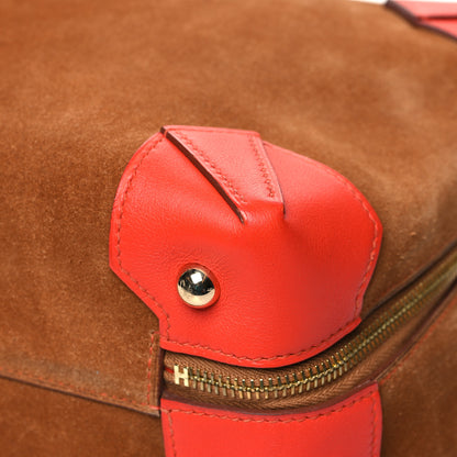 Hermes Veau Doblis Swift Maxibox 37 Chamois Capucine 9 of 13