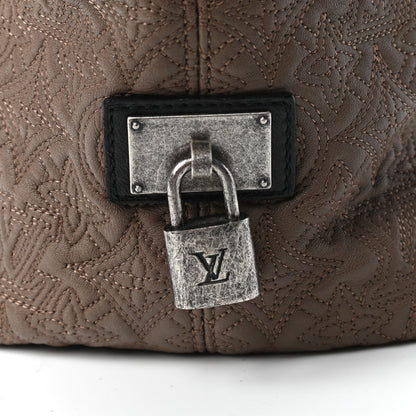 Louis Vuitton Lambskin Antheia Hobo PM Olive 9 of 9