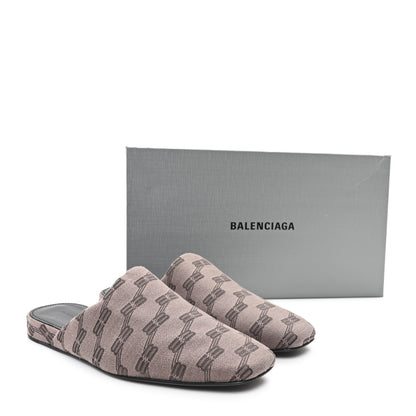 Balenciaga Jacquard BB Monogram Mens Cosy Mules 42 Dark Mink Grey Dark Brown 10 of 10