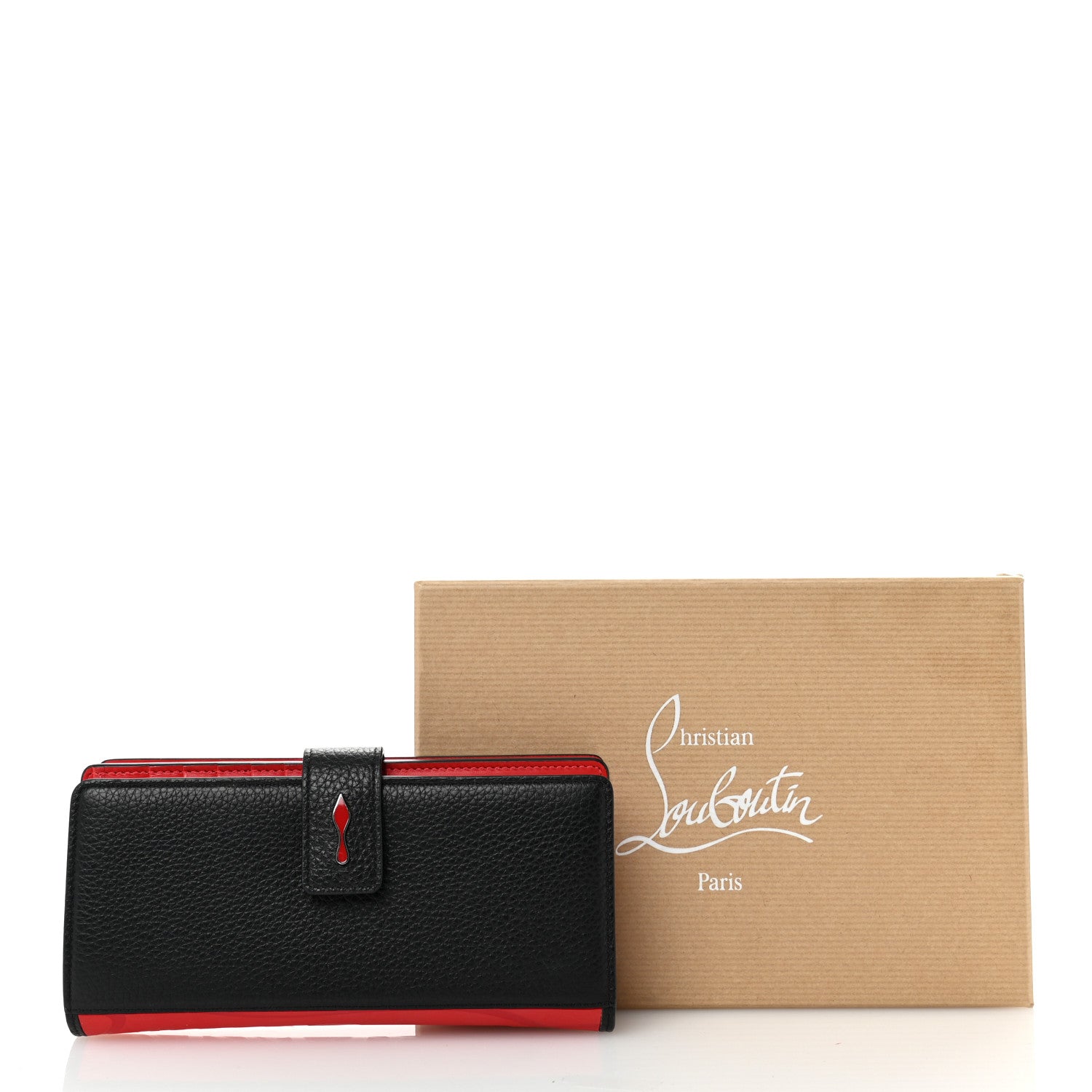 Christian Louboutin Calfskin Paloma Wallet Black 8 of 8