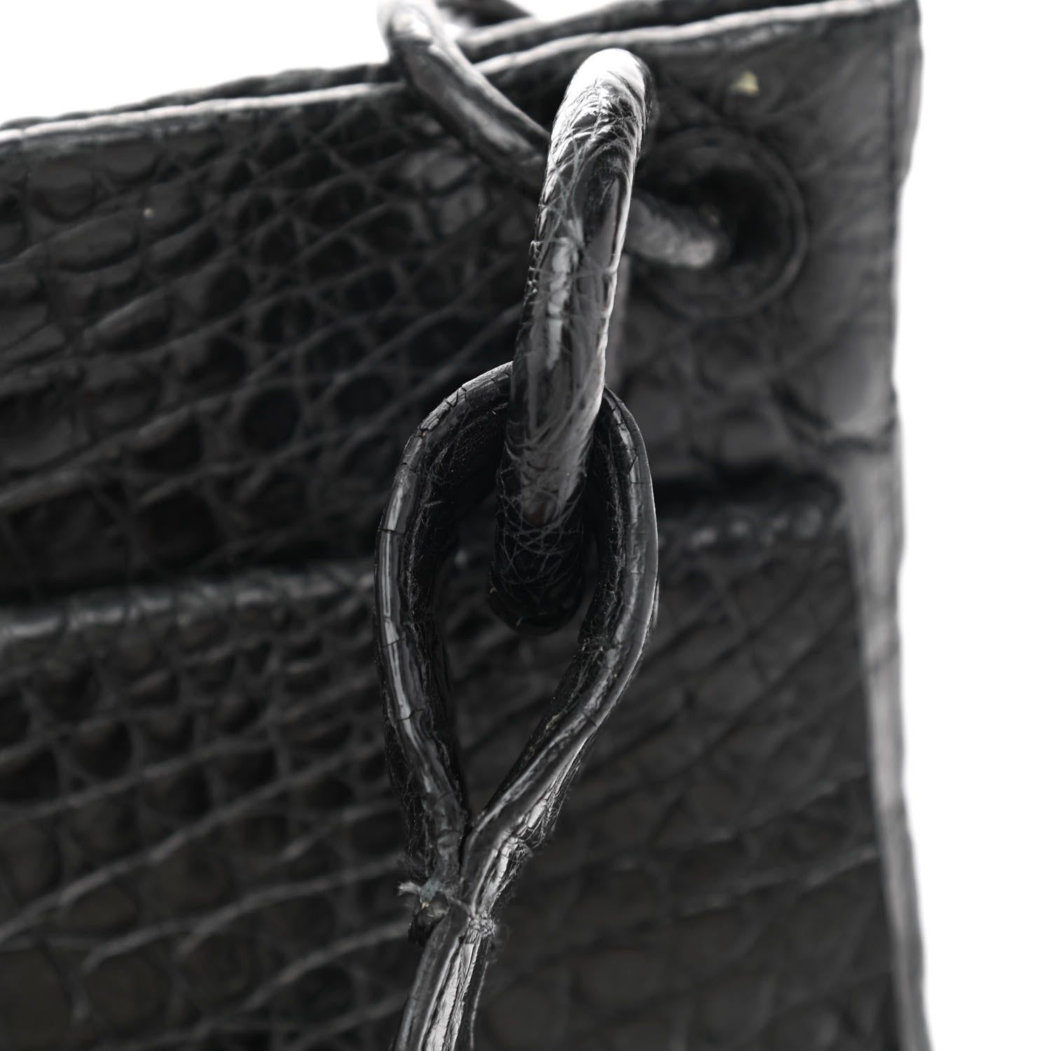 Nancy Gonzalez Crocodile Fringe Crossbody Bag Black 8 of 9