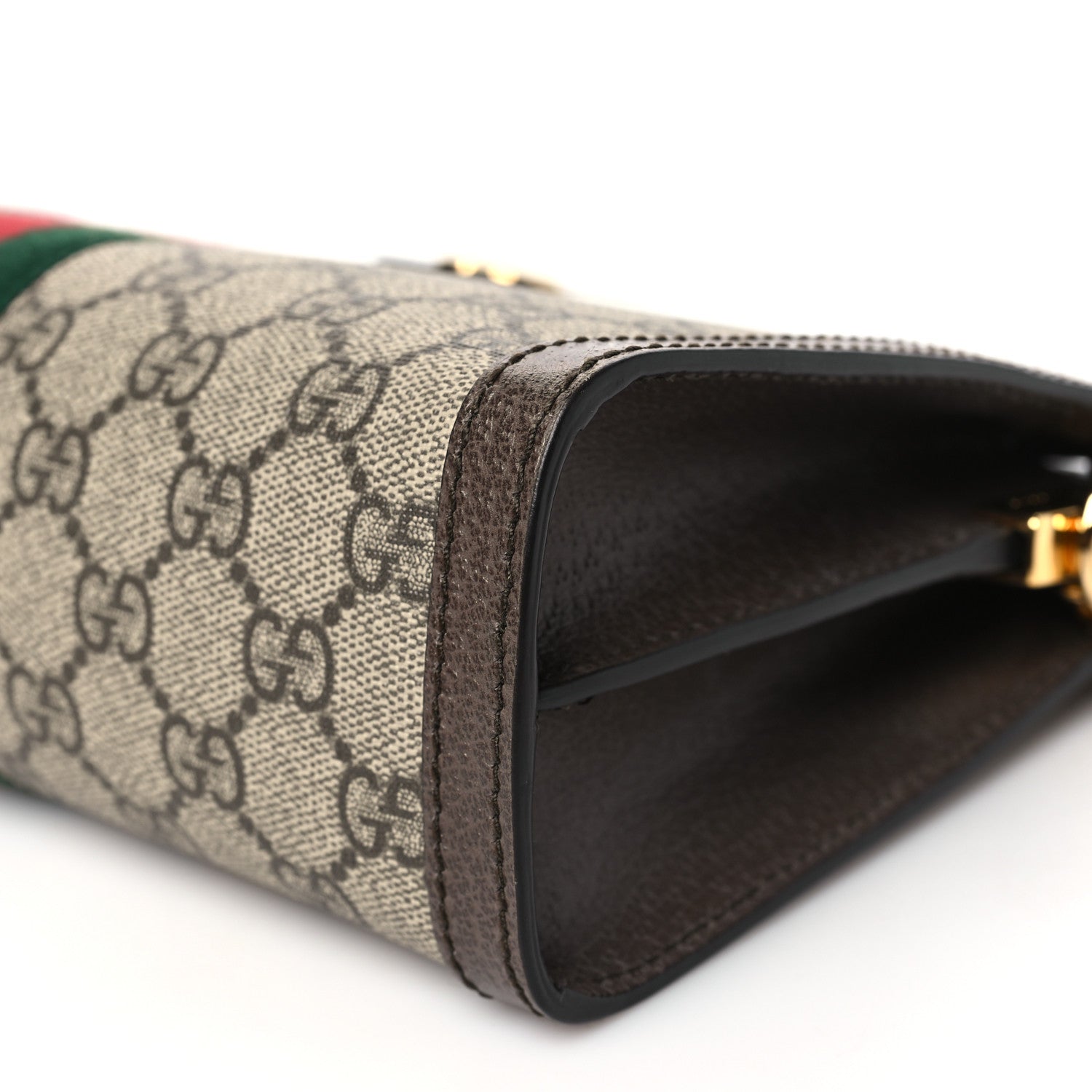 Gucci GG Supreme Monogram Web Small Ophidia Chain Shoulder Bag Brown 10 of 10