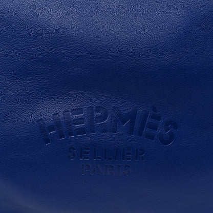 Hermes Cheri Calfskin Bridado Backpack Bleu Electrique 7 of 9
