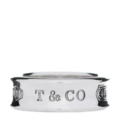 Tiffany Sterling Silver 1837 Band Ring 53 6.25 1 of 5