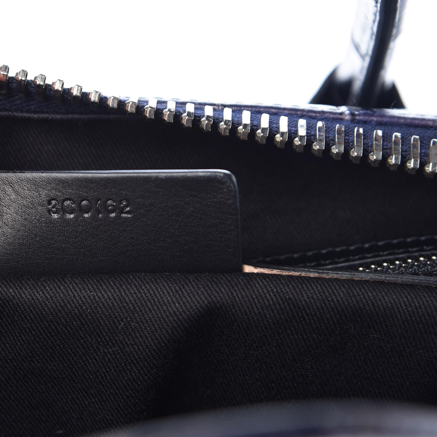 Givenchy Calfskin Crocodile Embossed Medium Antigona Dark Blue 7 of 7