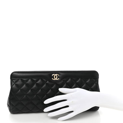 Chanel Calfskin Quilted Clutch Black 2 of 7