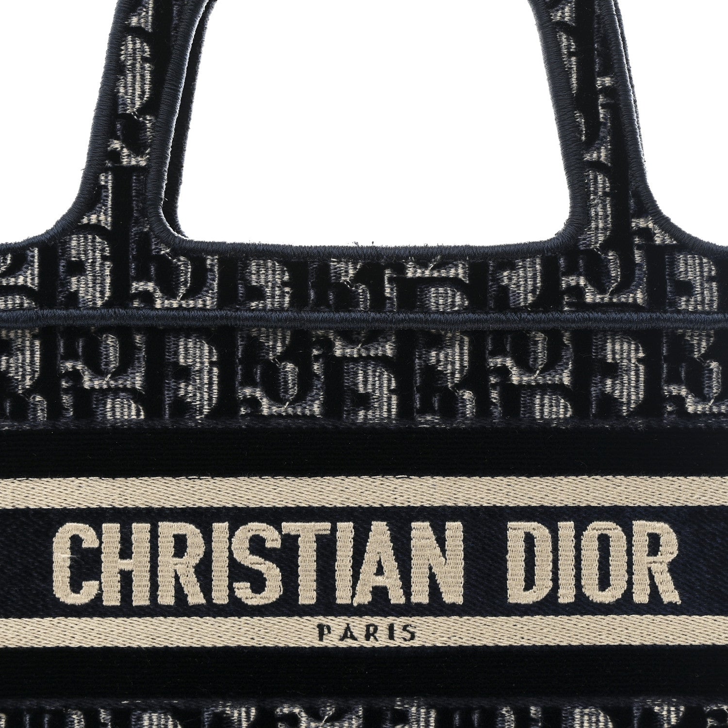 Christian Dior Velvet Oblique Mini Book Tote Blue 7 of 10