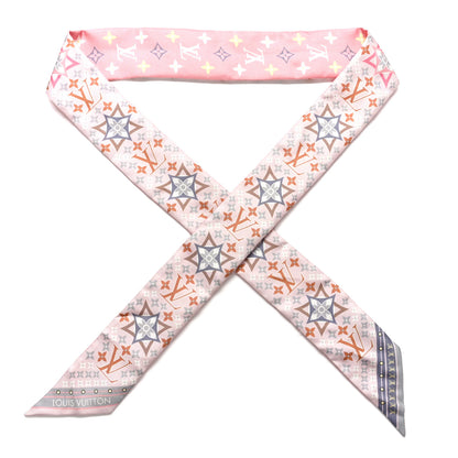 Louis Vuitton Silk Monogram Flowers Forever Bandeau Rose Clair 1 of 5