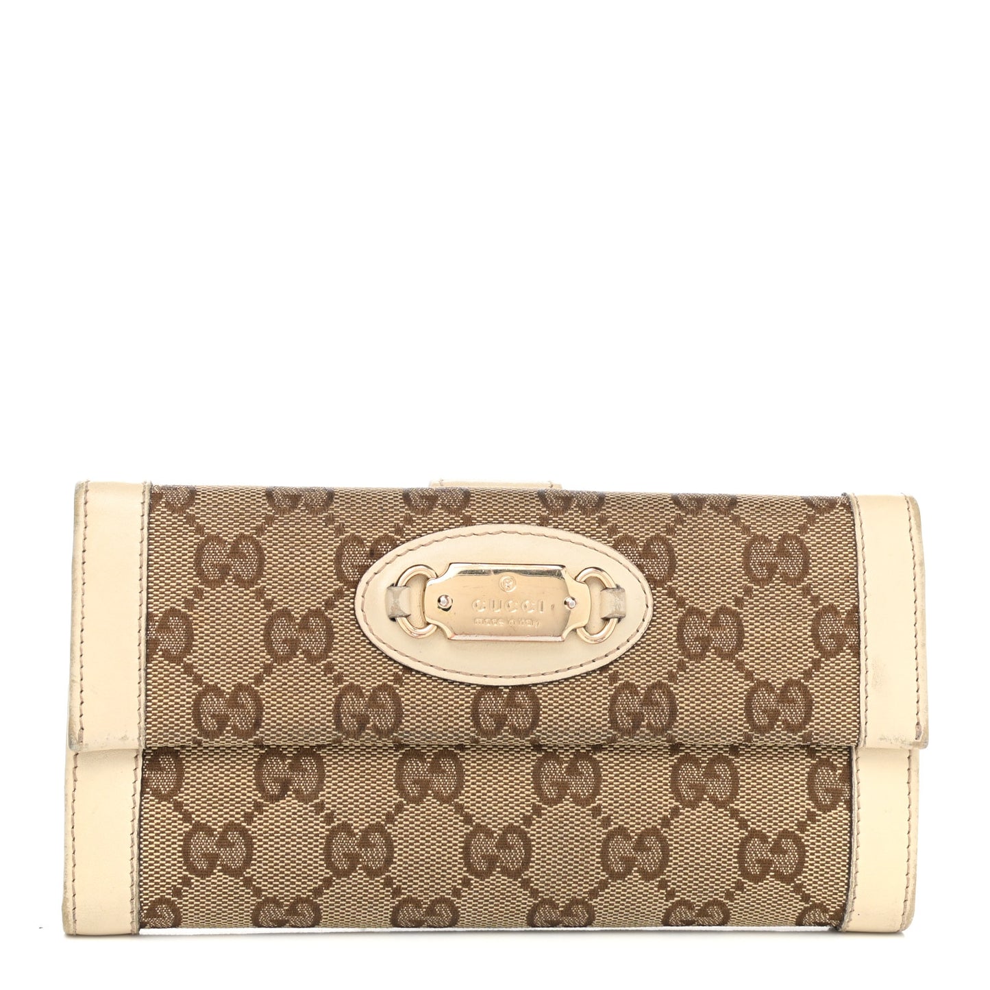 Monogram Continental Flap Wallet Off White