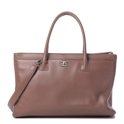 Chanel Calfskin Cerf Executive Shopper Tote Light Brown 1 of 11