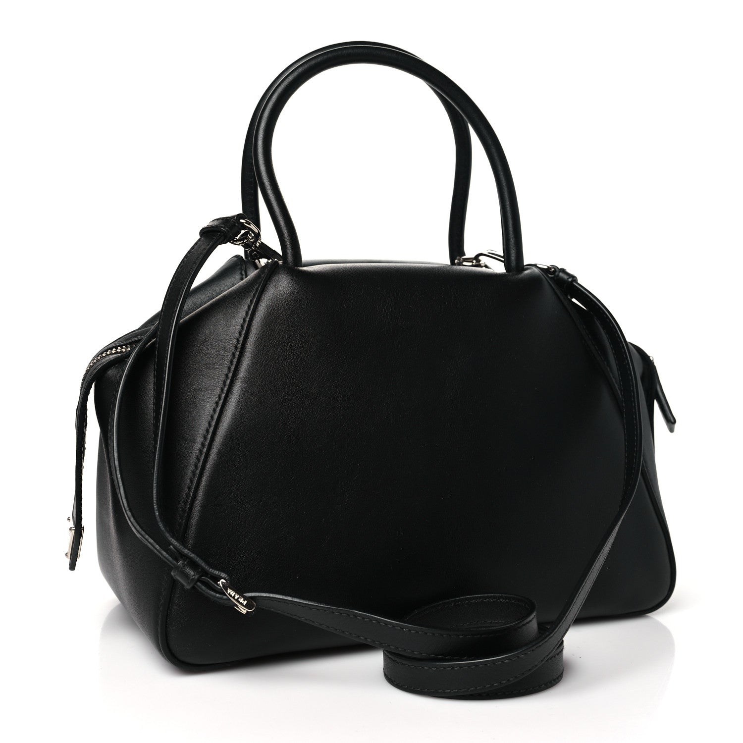 Prada Softy Calfskin Small Supernova Handbag Black 3 of 9