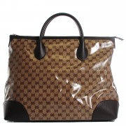 Gucci Crystal Monogram Large Tote Dark Brown 1 of 14