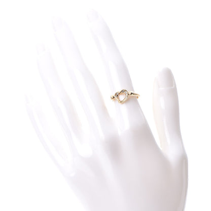 Tiffany 18K Yellow Gold Diamond Elsa Peretti Open Heart Ring 5 2 of 7