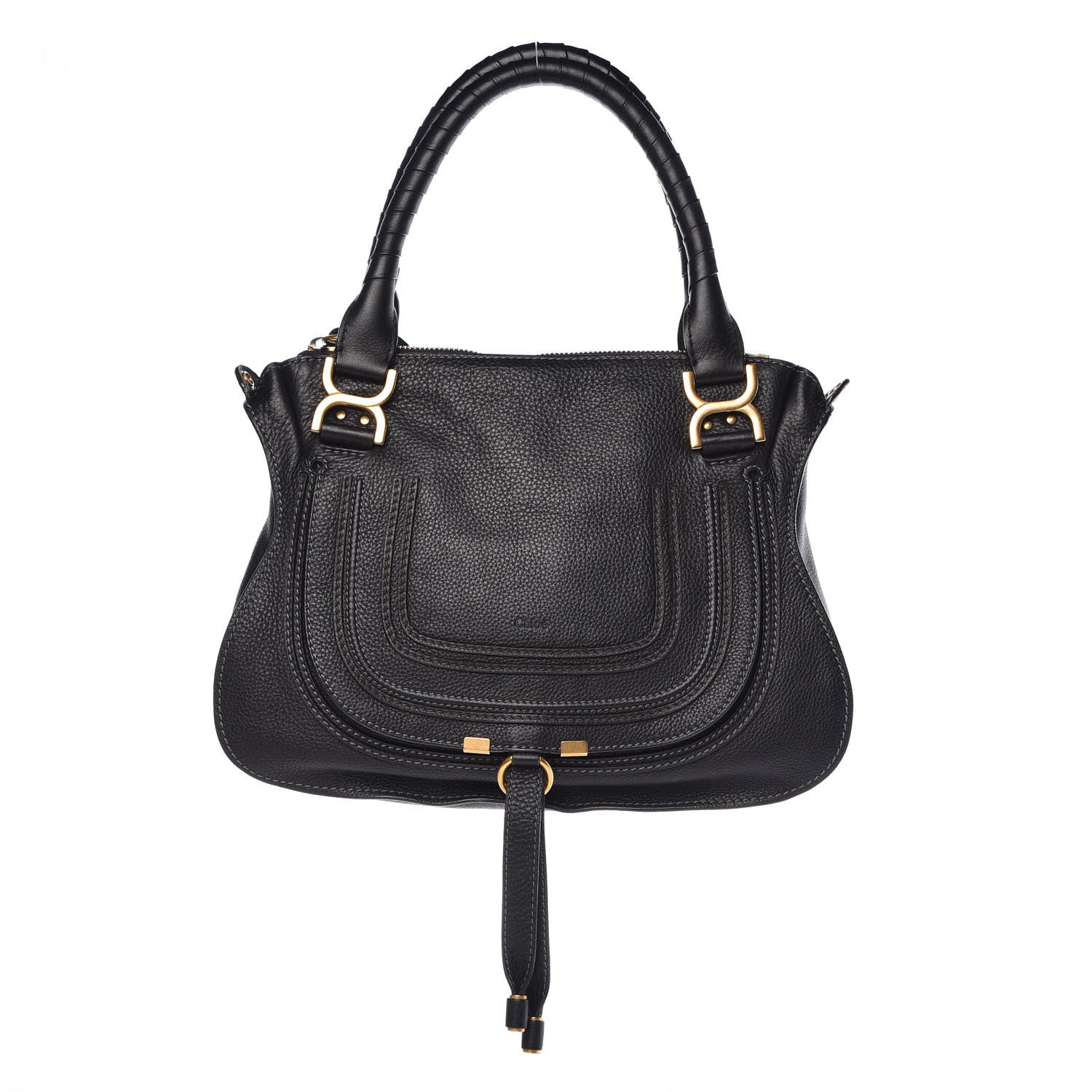 Chloe Calfskin Medium Marcie Satchel Black 1 of 11