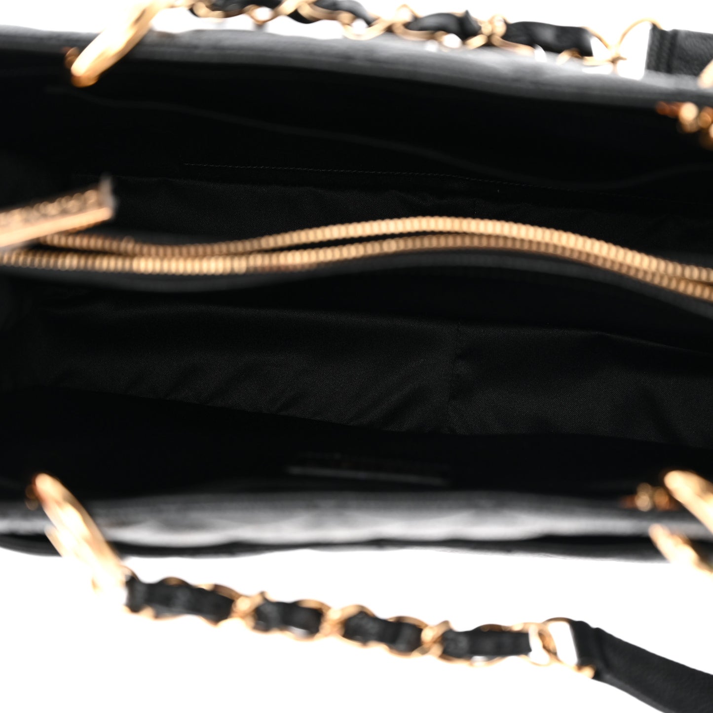 Caviar Quilted Grand Shopping Tote GST Black