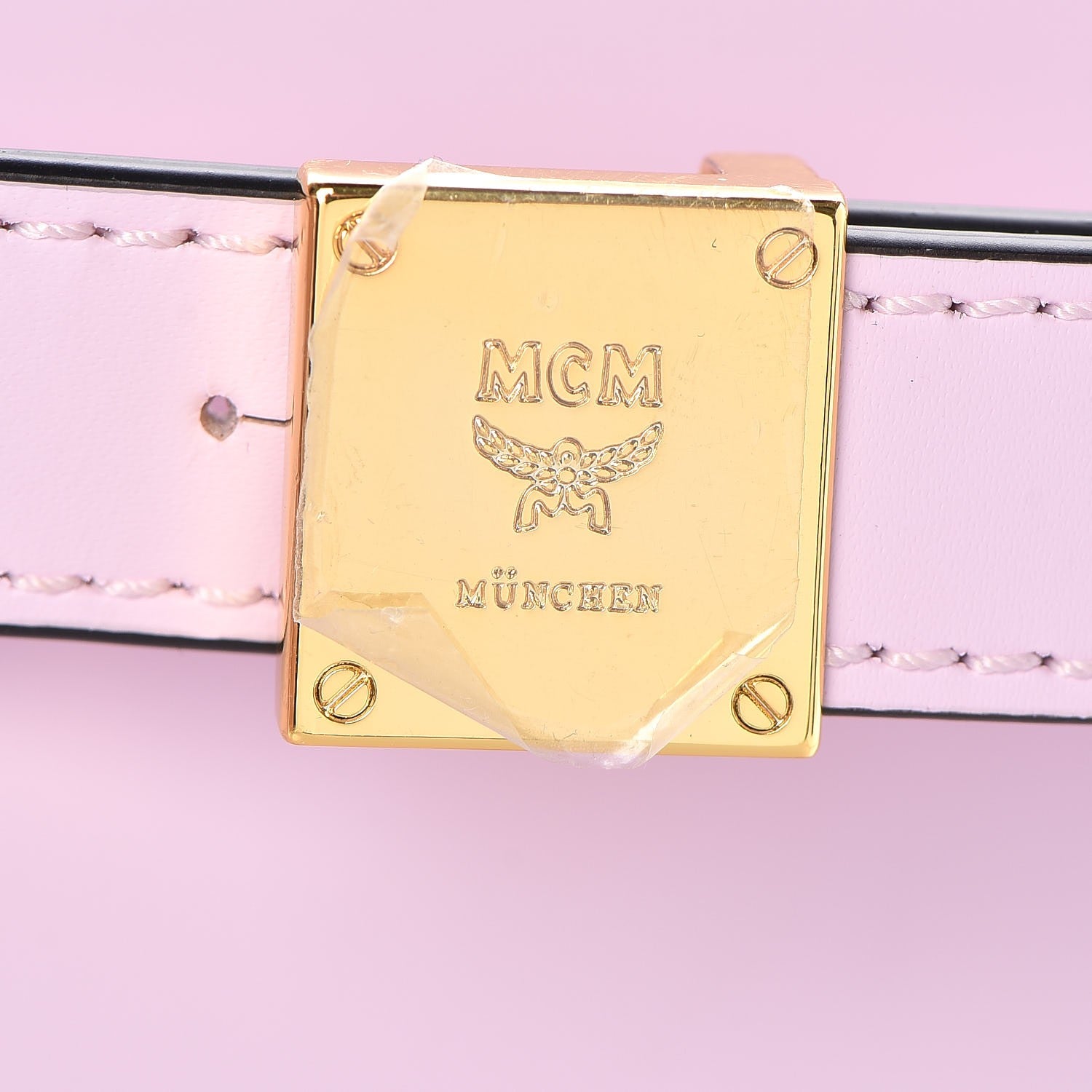 MCM Calfskin Patricia Crossbody Bag Prism Pink 12 of 14