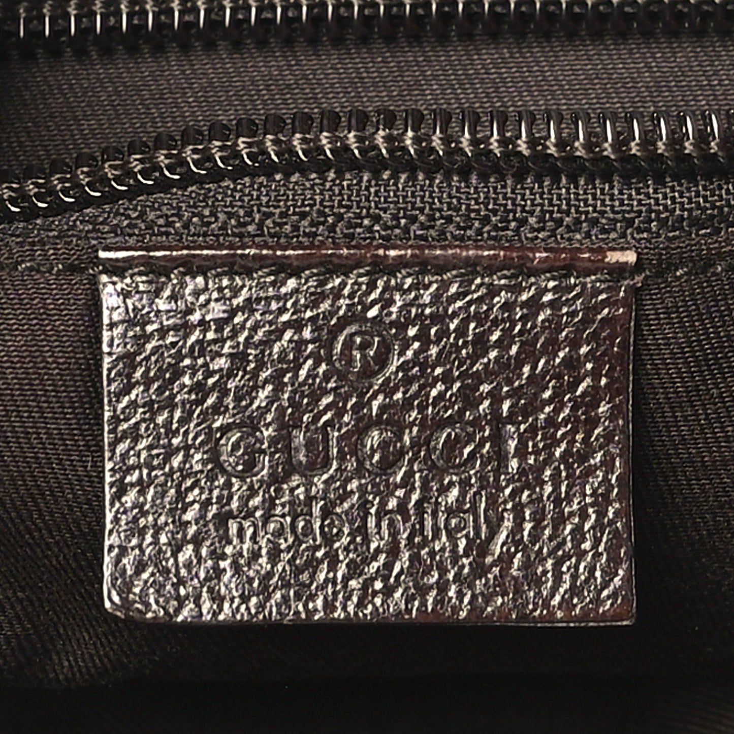 Monogram Web Medium Half Moon Hobo Dark Brown