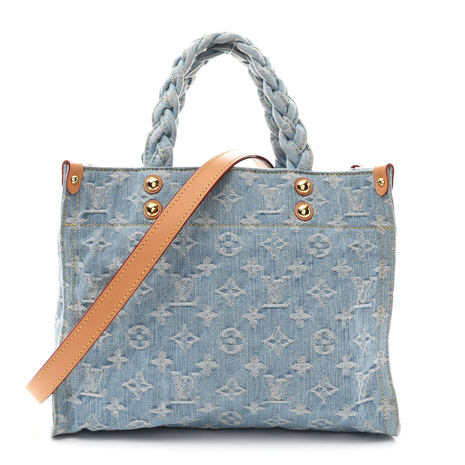 Louis Vuitton Monogram Washed Denim Let Go PM Sky Blue 1 of 10