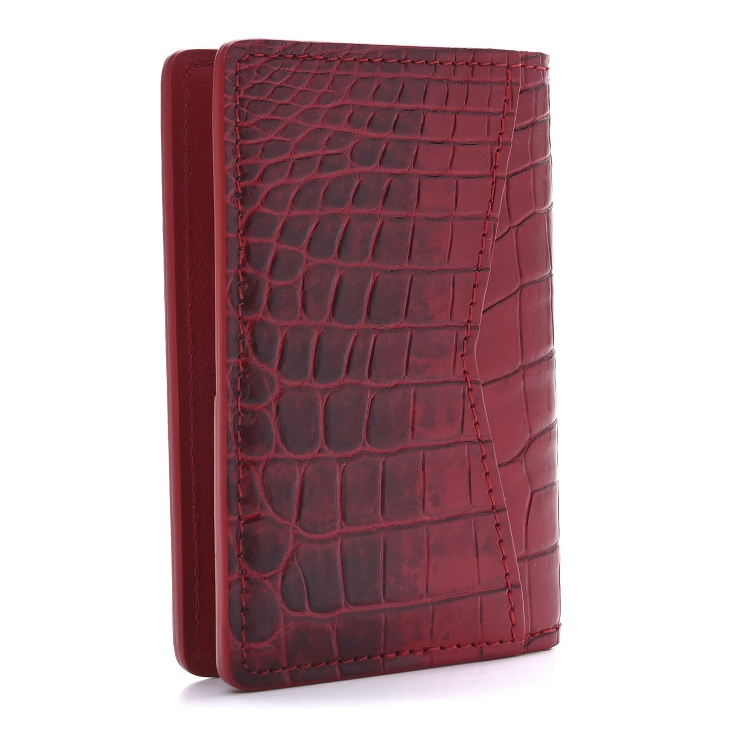Crocodile Pocket Organizer Sahara Shiny Red