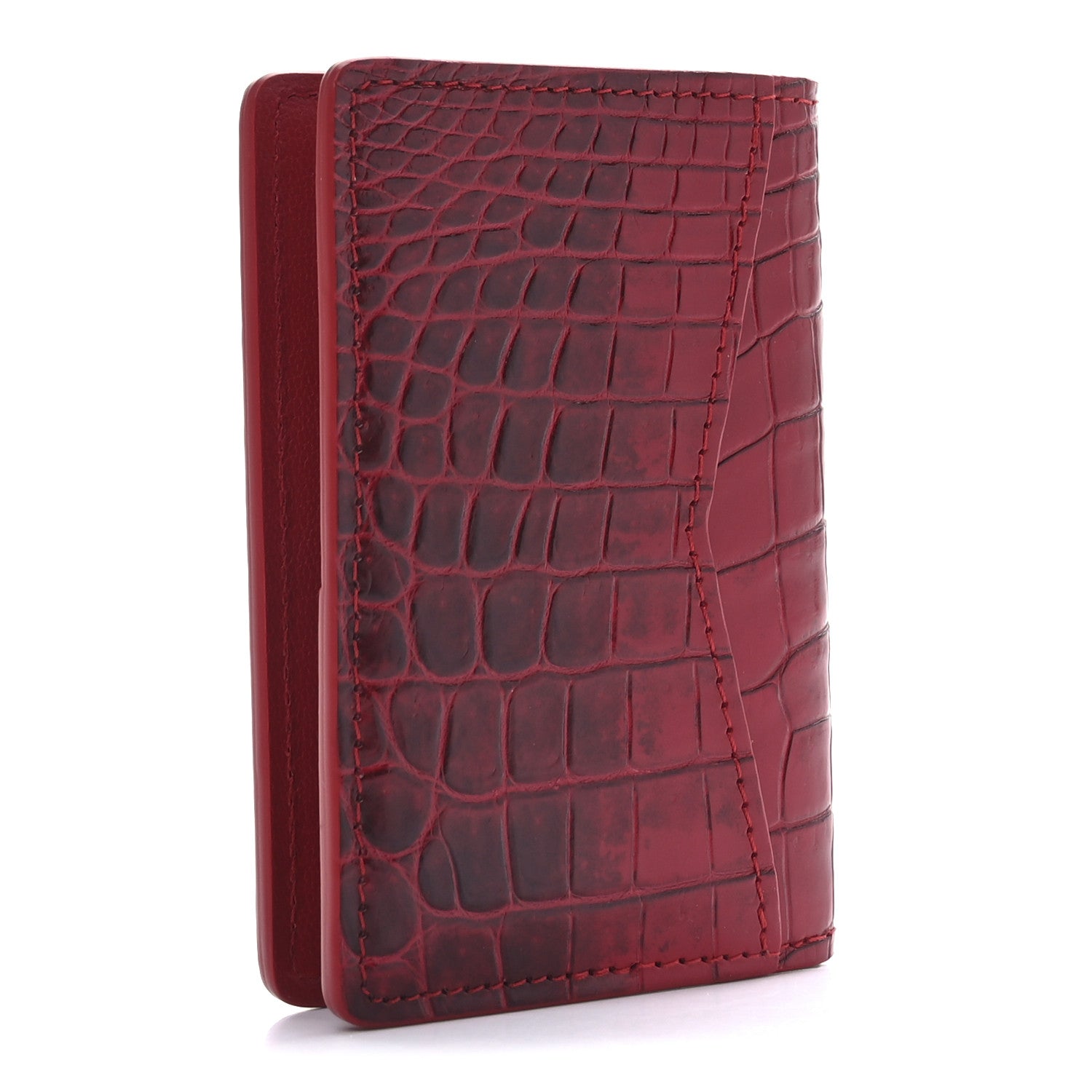 Louis Vuitton Crocodile Pocket Organizer Sahara Shiny Red 3 of 7