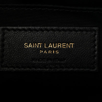 Saint Laurent Calfskin Matelasse Monogram Lou Camera Bag Black 6 of 10