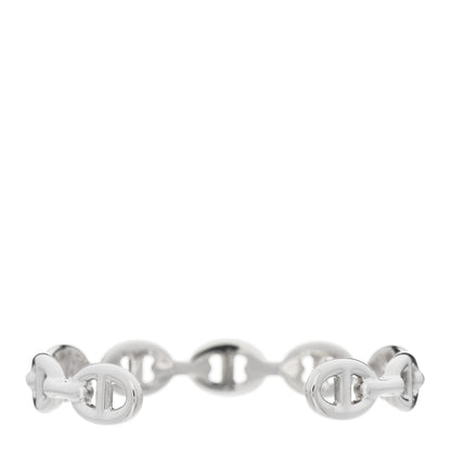 Hermes Sterling Silver MM Chaine d'Ancre Enchainee Cuff Bracelet SH 2 of 3