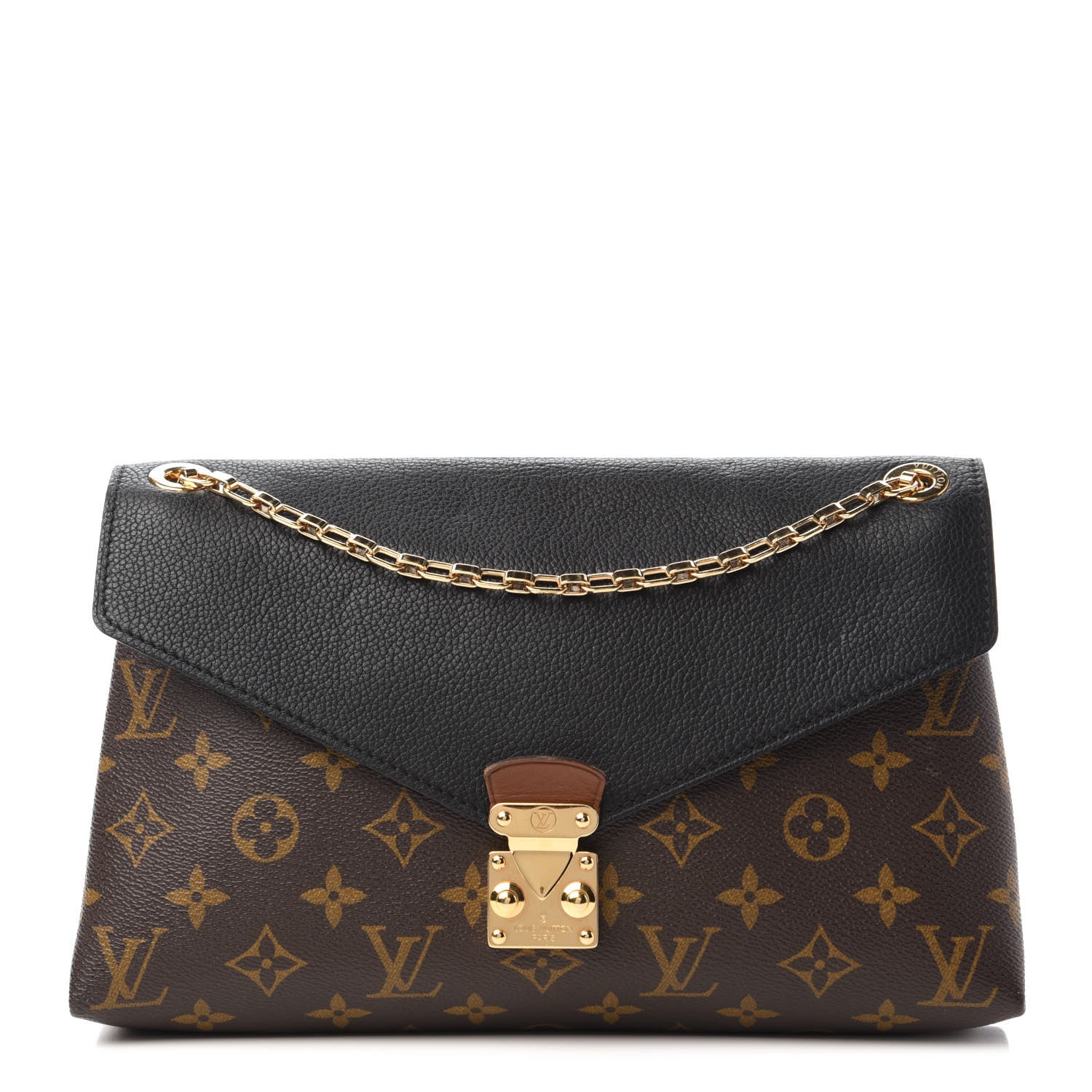 Louis Vuitton Monogram Pallas Chain Black 1 of 10
