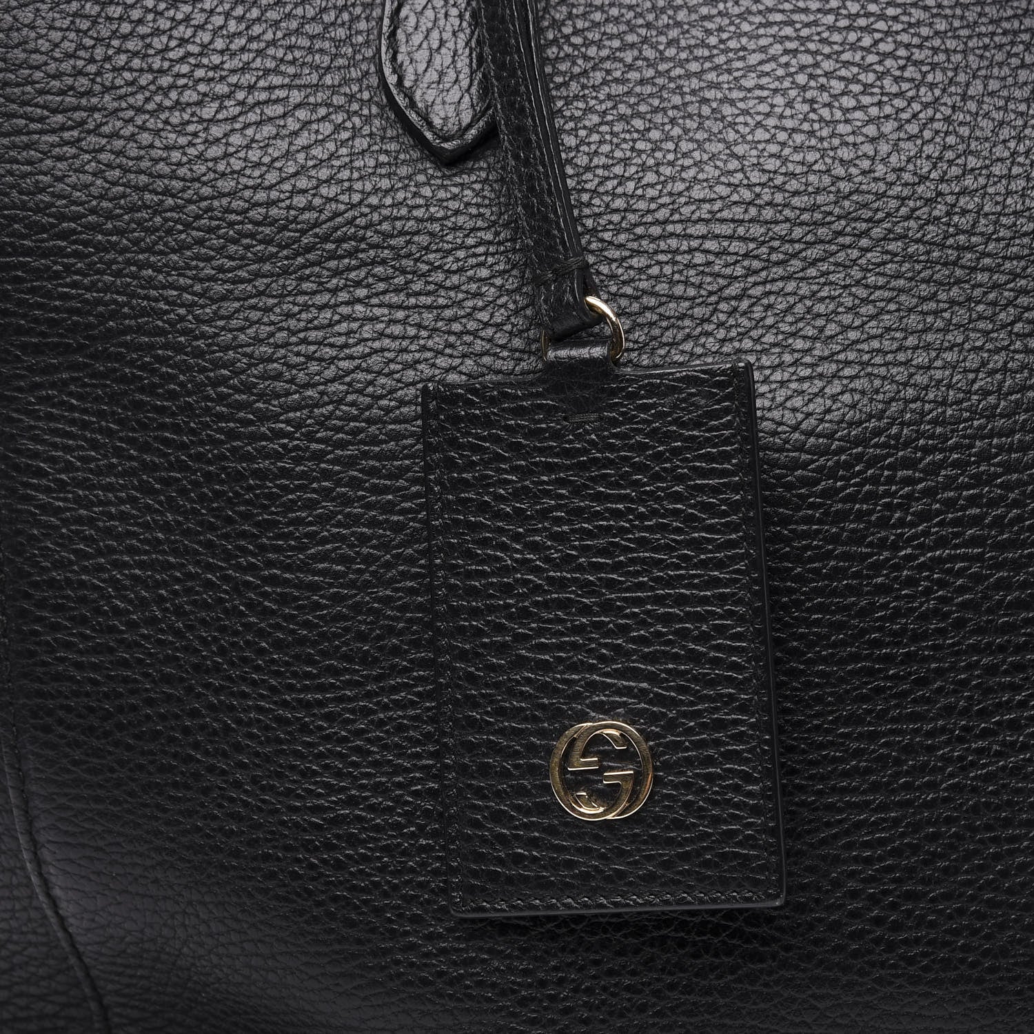 Gucci Pebbled Calfskin Medium Swing Tote Black 12 of 12