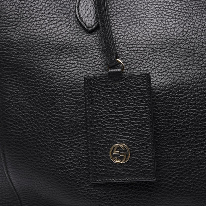 Gucci Pebbled Calfskin Medium Swing Tote Black 12 of 12