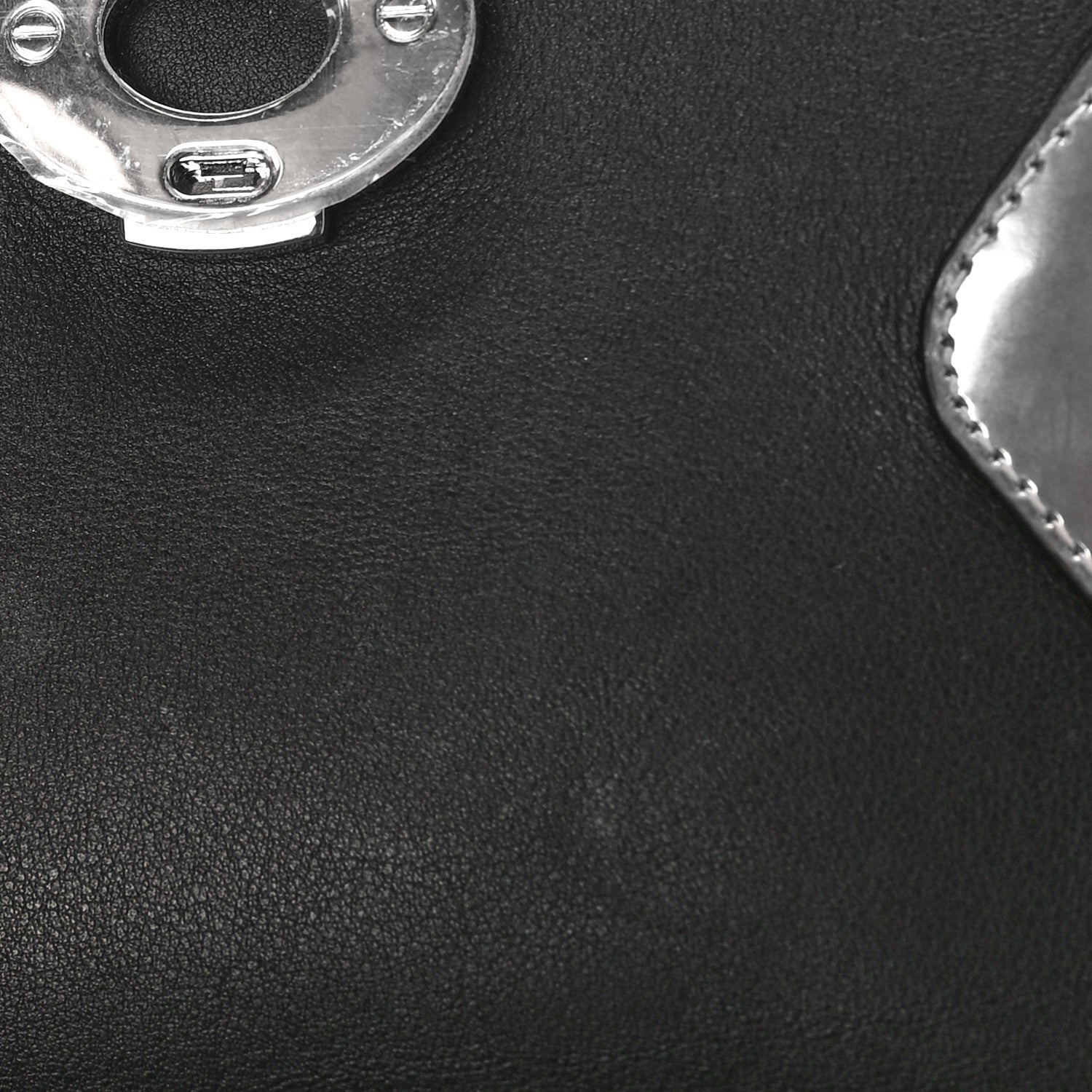 Christian Dior Metallic Patent Smooth Calfskin Small Tri-Color Be Dior Flap Black Silver 7 of 9