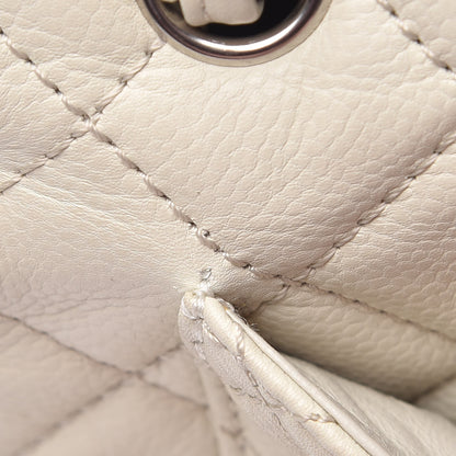 Chanel Caviar Quilted Maxi Single Flap White 14 of 21
