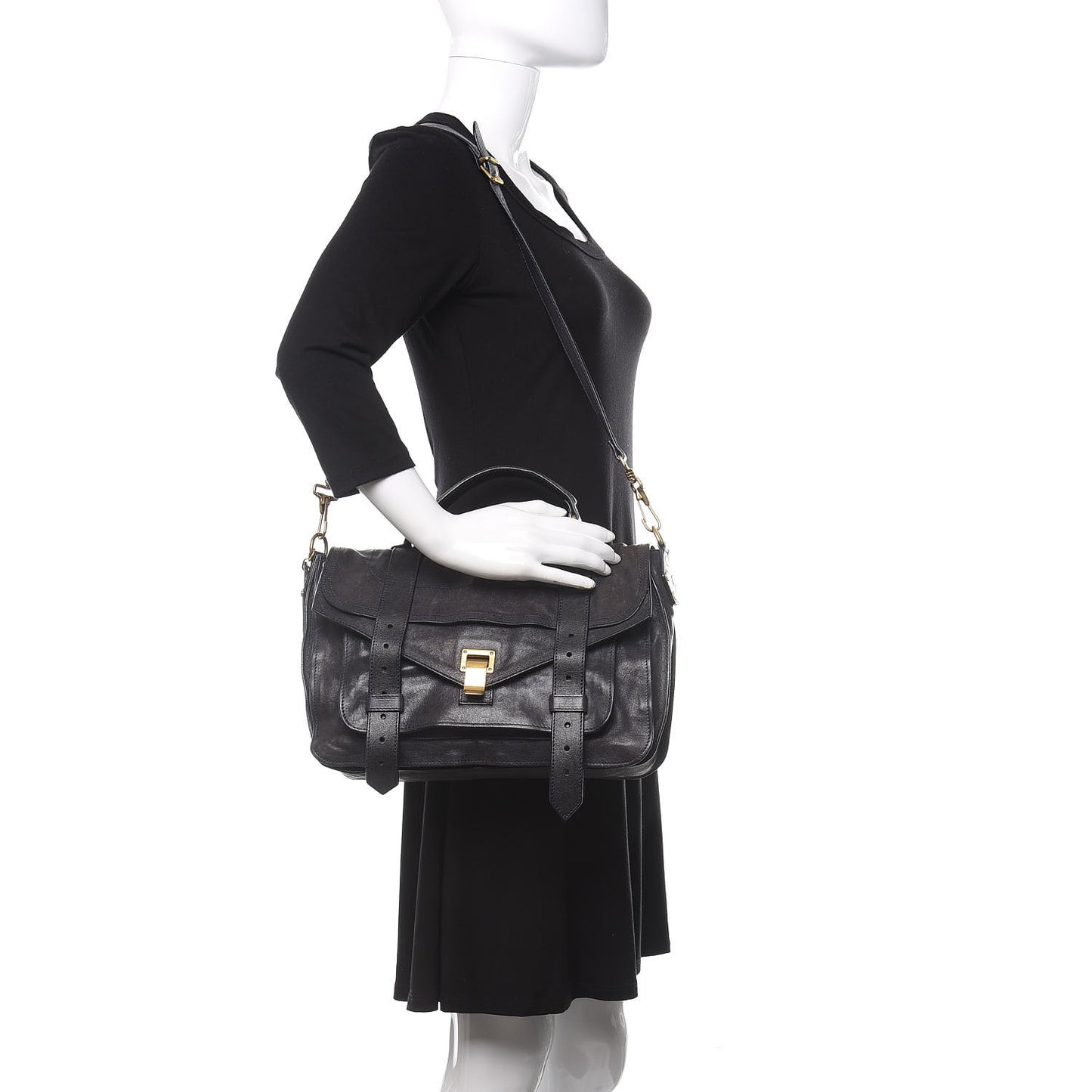 Lambskin Medium PS1 Satchel Navy