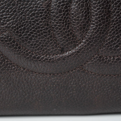 Chanel Caviar Timeless CC Cosmetic Pouch Brown 12 of 17