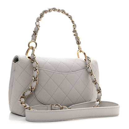 Chanel Caviar Quilted Small City Walk Flap Light Grey 3 of 11