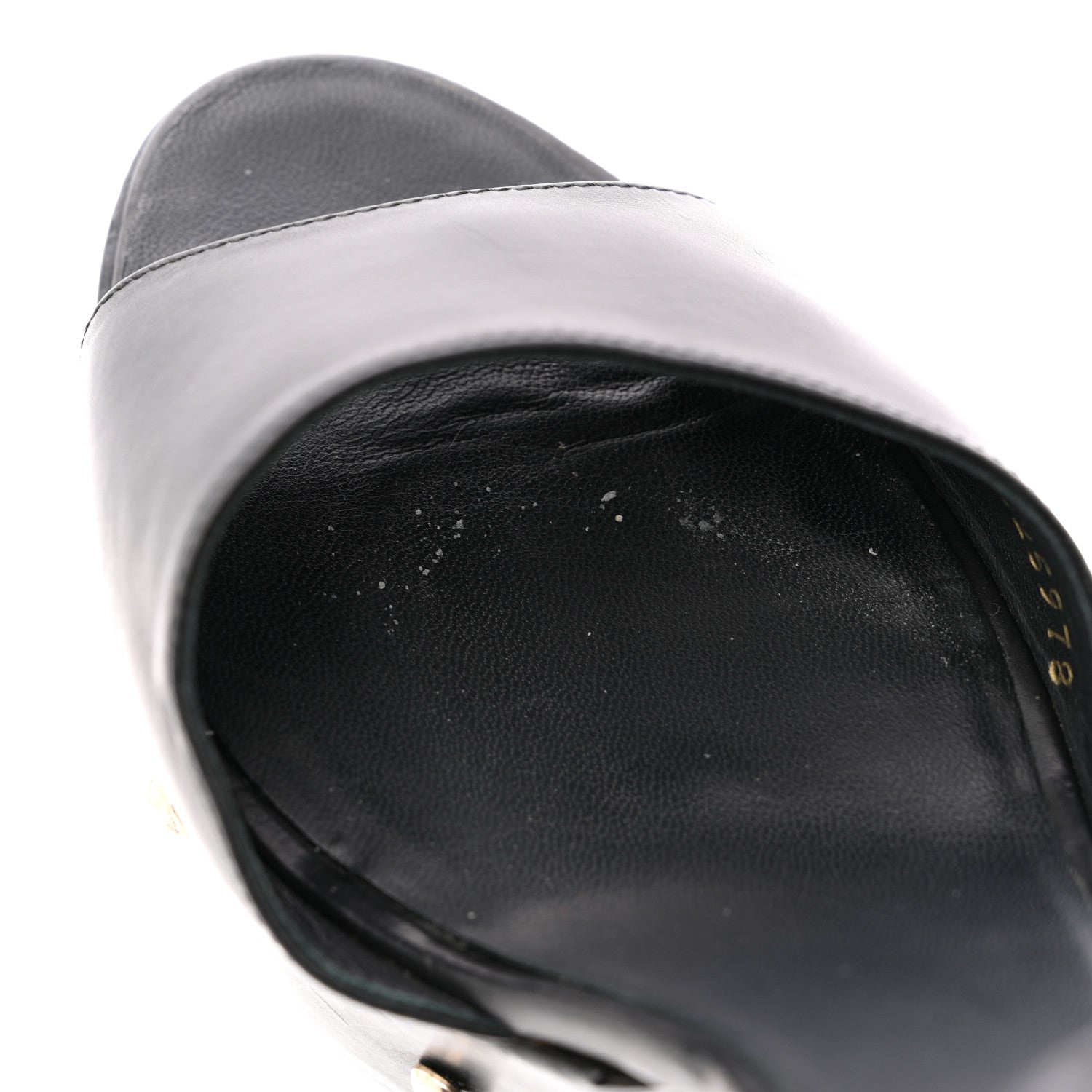 Chanel Calfskin Studded Platform Pumps 40.5 Black 10 of 11