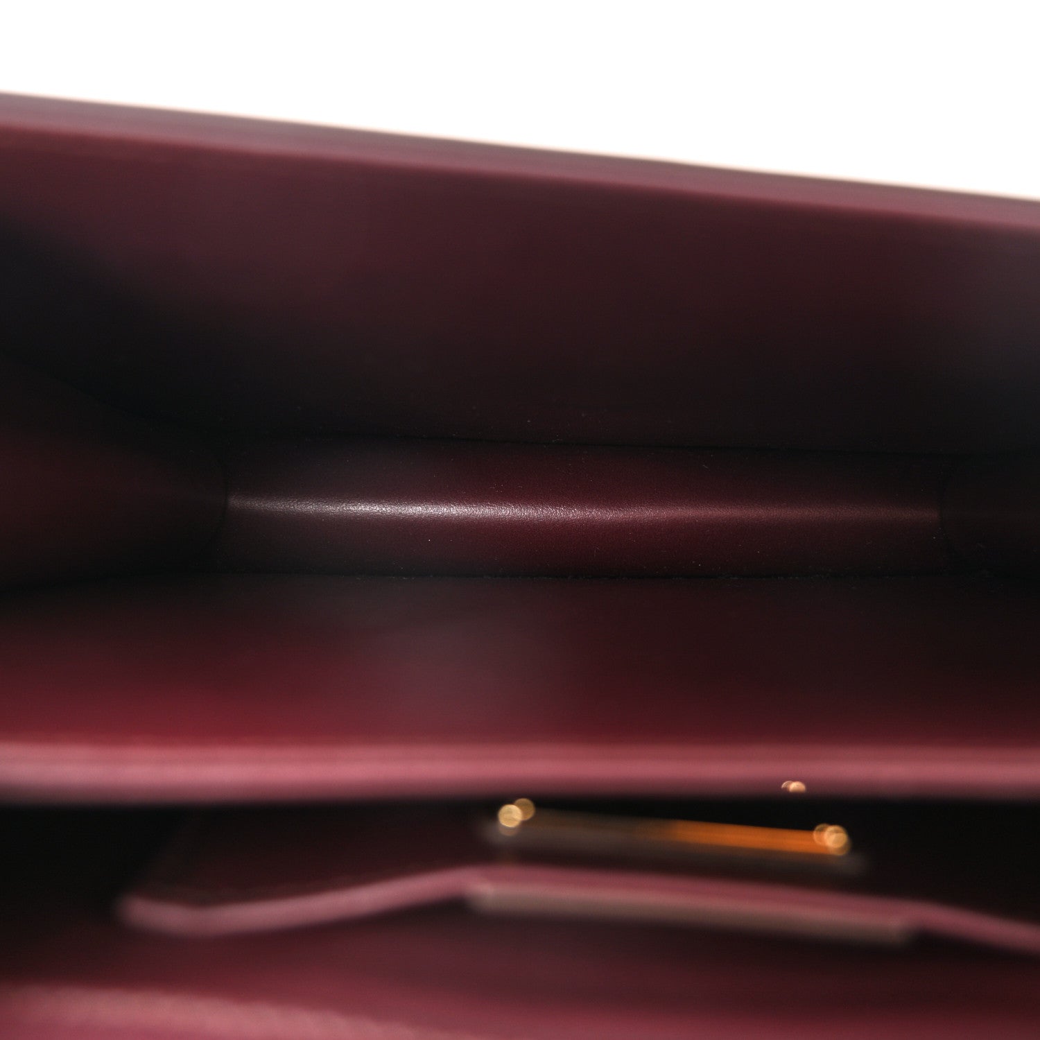 Salvatore Ferragamo Calfskin Thalia Flap Shoulder Bag Wine 5 of 9