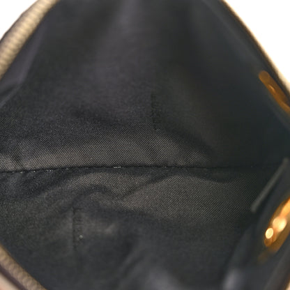Fendi Vitello Century Snakeskin F is Fendi Tri-Color Triplette Pouch Set Powder Camelia Black 11 of 19