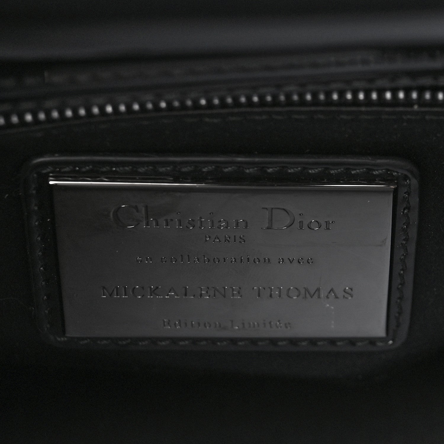 Christian Dior Patent Beaded Medium Lady Dior Black Multicolor 6 of 15